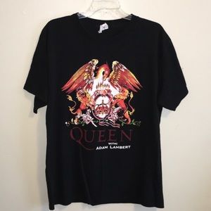 Queen with Adam Lambert 2014 Tshirt Size Large